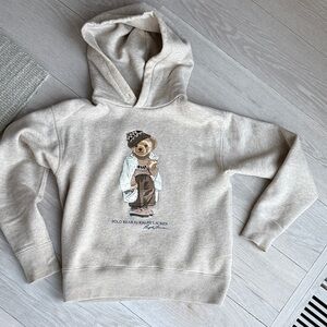 Ralph Lauren Tan Hoodie with Bear Design